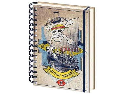 One Piece Going Merry Zápisník strunový A5