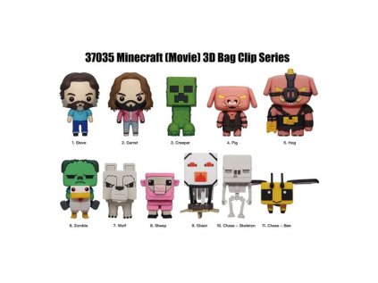 minecraft movie 3d pvc bag clips series 1 077764370359 1