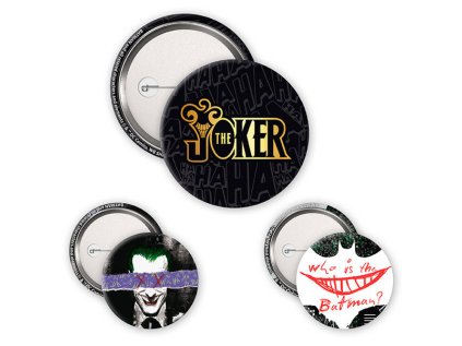 dc comics the joker odznaky 3 pack 3665361158417 1