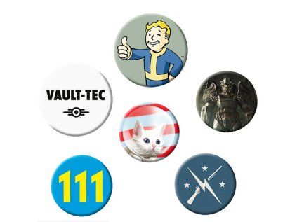 Fallout Mix Odznaky 6-Pack