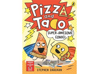 pizza and taco super awesome comic a graphic novel komiks pre deti 9780241760161 1