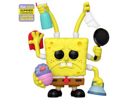 funko pop spongebob spongebob cleanin 2025 summer convention special edition figurka 889698879484 1