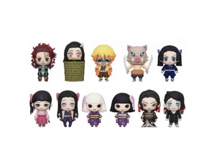 demon slayer kimetsu no yaiba 3d pvc bag clips series 4 privesok 077764745508 1