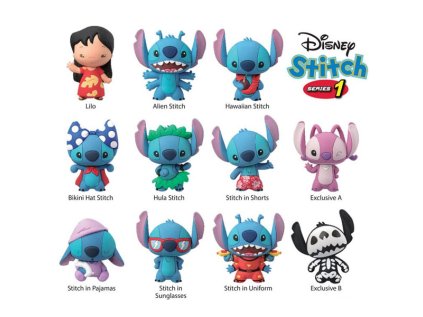 lilo stitch 3d pvc bag clips series 1 privesky 077764851506 1