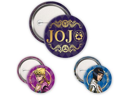 jojo s bizarre adventure golden wind odznaky 3 pack 3665361165200 1