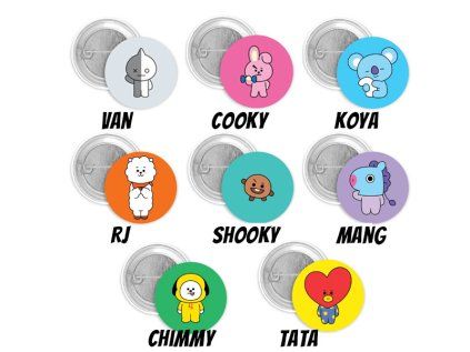 BTS BT21 Odznak
