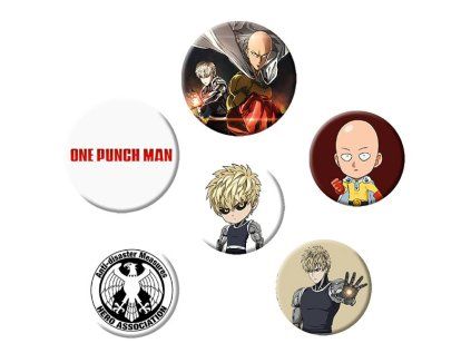 One-Punch Man Saitama & Genos Odznaky 6-Pack