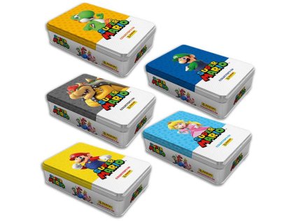 panini super mario 2 samolepky tin box plechovka 8051708024876