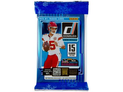 nfl karty panini donruss football 2025 holiday blaster booster pack 746134185168