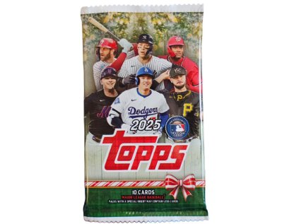 mlb baseball karty topps 2025 holiday mega booster pack 887521142662
