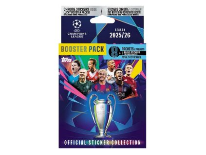 topps champions league 2026 samolepky eco pack 5053307077829