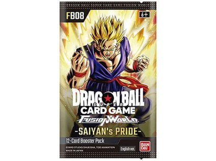 dragon ball super tcg fusion world saiyan s pride fb08 booster pack 810158835467