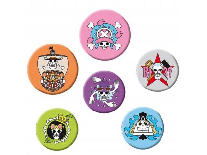 one piece skulls odznaky 5 pack 3665361128151