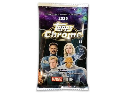 zberatelske karty 2025 topps marvel studios chrome value booster pack 887523182514