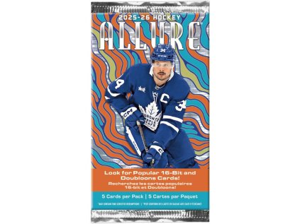 hokejove karty upper deck 2025 2026 allure hockey blaster booster pack 053334460248