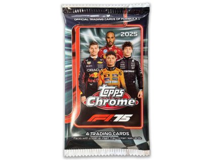 formula 1 karty topps chrome 2025 value booster pack 0887521146116