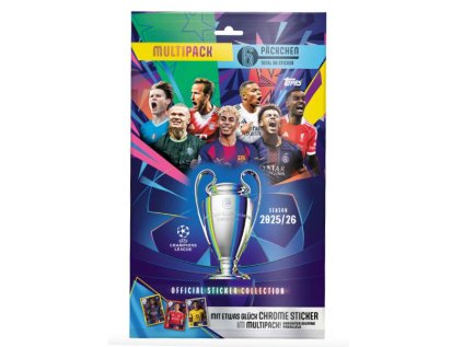 topps champions league 2026 samolepky multipack 5053307077812