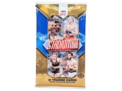 ufc karty topps 2025 stadium club hobby booster pack 887521148042