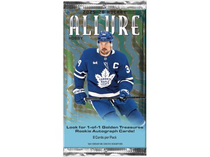 hokejove karty upper deck 2025 2026 allure hockey hobby booster pack 053334460354 1