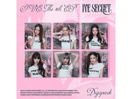 ive 4th mini album ive secret digipack ver 6 types random limited ver kpop album 8804775456763