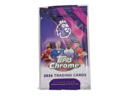 futbalove karty topps chrome premier league 2026 value booster pack 5053075197856