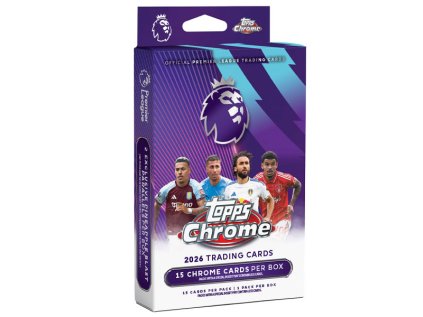 futbalove karty topps chrome premier league 2026 hanger box 5053075197887 1