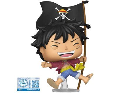 Funko POP! One Piece: Monkey D. Luffy with Flag Special Edition