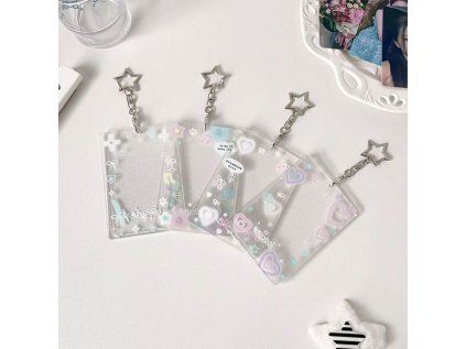 sparkly clear photocard holder 1