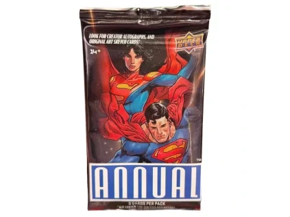 zberatelske karty upper deck 2024 2025 dc comics annual hobby booster pack 053334837293