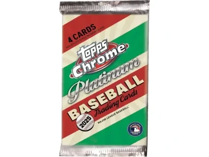 mlb baseball karty topps chrome platinum 2025 hobby booster pack 887521143405 1