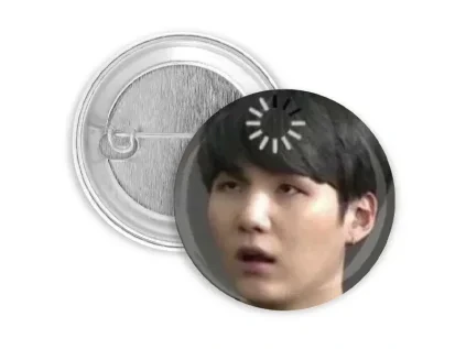 bts suga loading meme odznak