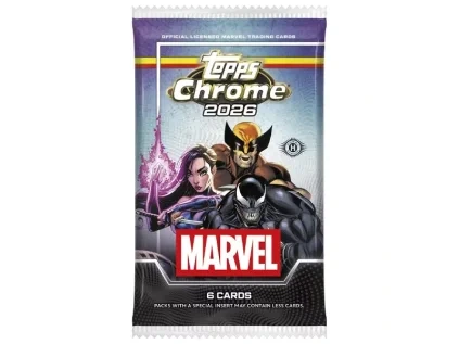 zberatelske karty 2026 topps chrome marvel comics hobby booster pack 887521156146 1