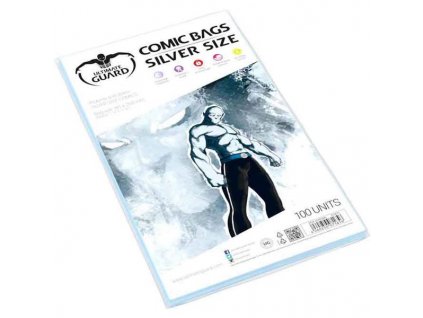 Obaly na komiksy Ultimate Guard Comic Bags Re-Sealable Silver Size (100)