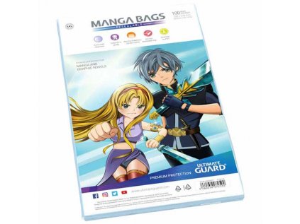 Obaly na komiksy Ultimate Guard Manga Bags Re-Sealable (100)