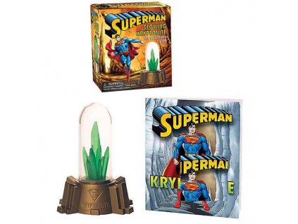 Superman: Glowing Kryptonite and Illustrated Book (Miniature Editions)
