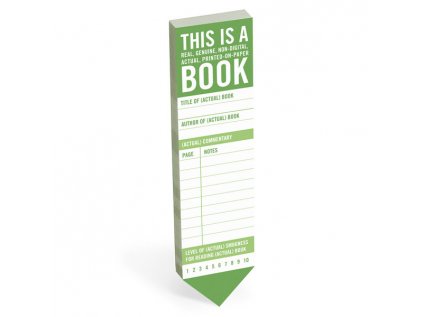 Knock Knock This Is a Book Bookmark Pad Záložky