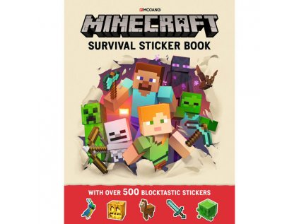 minecraft survival sticker book an official minecraft book from mojang 9781405288552