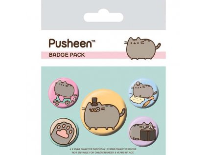 Pusheen Fancy Odznaky (5-Pack)