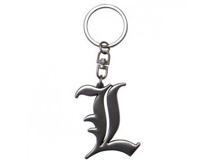 Death Note L Symbol Kľúčenka Kovová