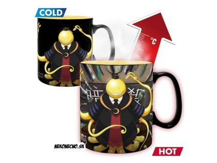 Assassination Classroom Koro attacked Šálka Heat Change