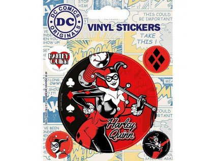 harley quinn retro nalepky 5 pack 5050293472744