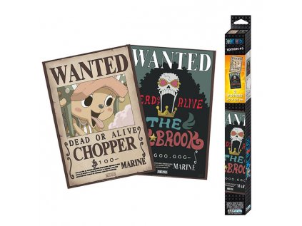 one piece wanted brook chopper posters 2 pack 3665361057475