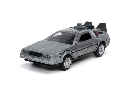 back to the future hollywood rides diecast model 1 32 delorean time machine 801310321850