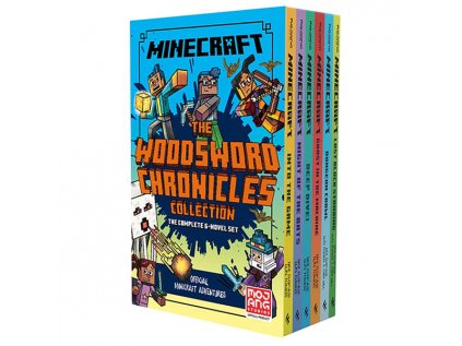 minecraft woodsword chronicles 6 book slipcase 9780008491277