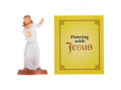 dancing with jesus bobbling figurine miniature editions