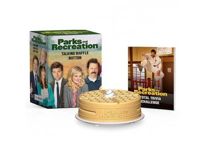 Parks and Recreation Talking Waffle Button Miniature Editions