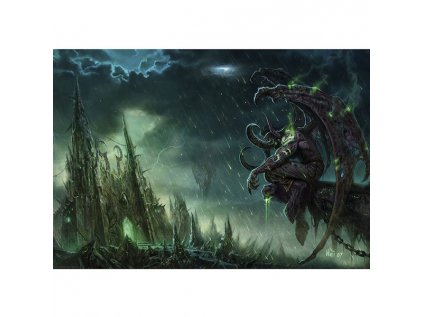 world of warcraft illidan stormrage poster 3665361063056