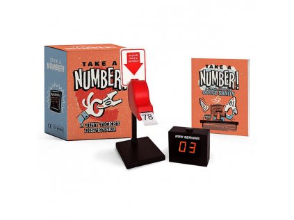 take a number a tiny ticket dispenser miniature editions