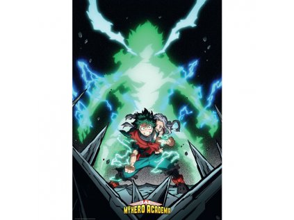 my hero academia eri and izuku poster 3665361067542