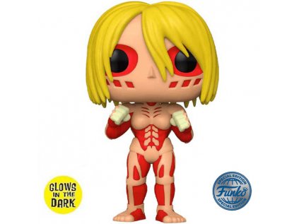 funko pop attack on titan female titan glow in the dark special edition 889698606455